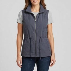Columbia Slate Gray Zip-Up Utility Vest